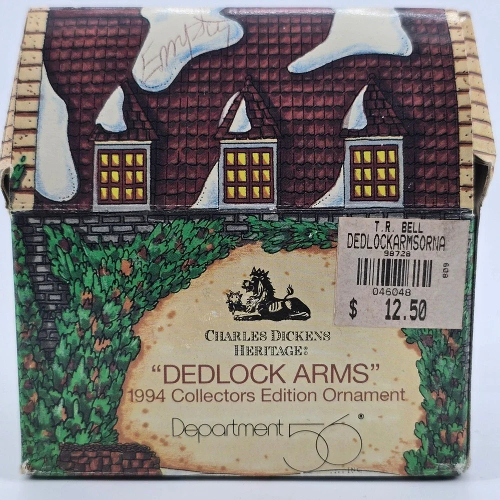 Dept 56 Dedlock Arms Ornament 1994 Dickens Village Heritage Series 98728 New *
